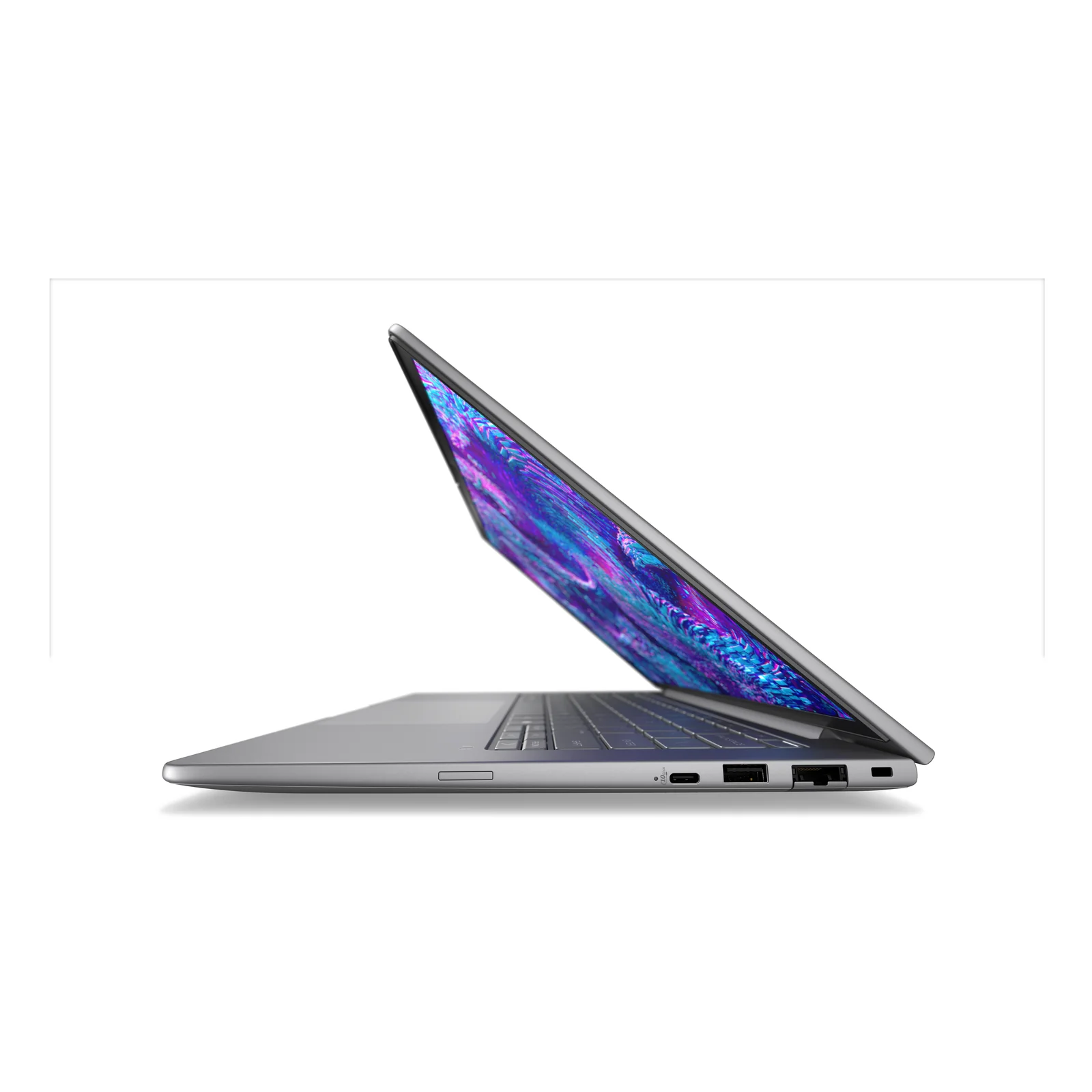 HP ZBook 8 G1i Wolf Pro Security Edition Intel Core Ultra 7 255H Station de travail mobile 35,6 cm (14") WUXGA 32 Go DDR5-SDRAM 1 To SSD NVIDIA RTX 500 Ada Wi-Fi 7 (802.11be) Windows 11 Pro AI PC, AI Workstation Argent