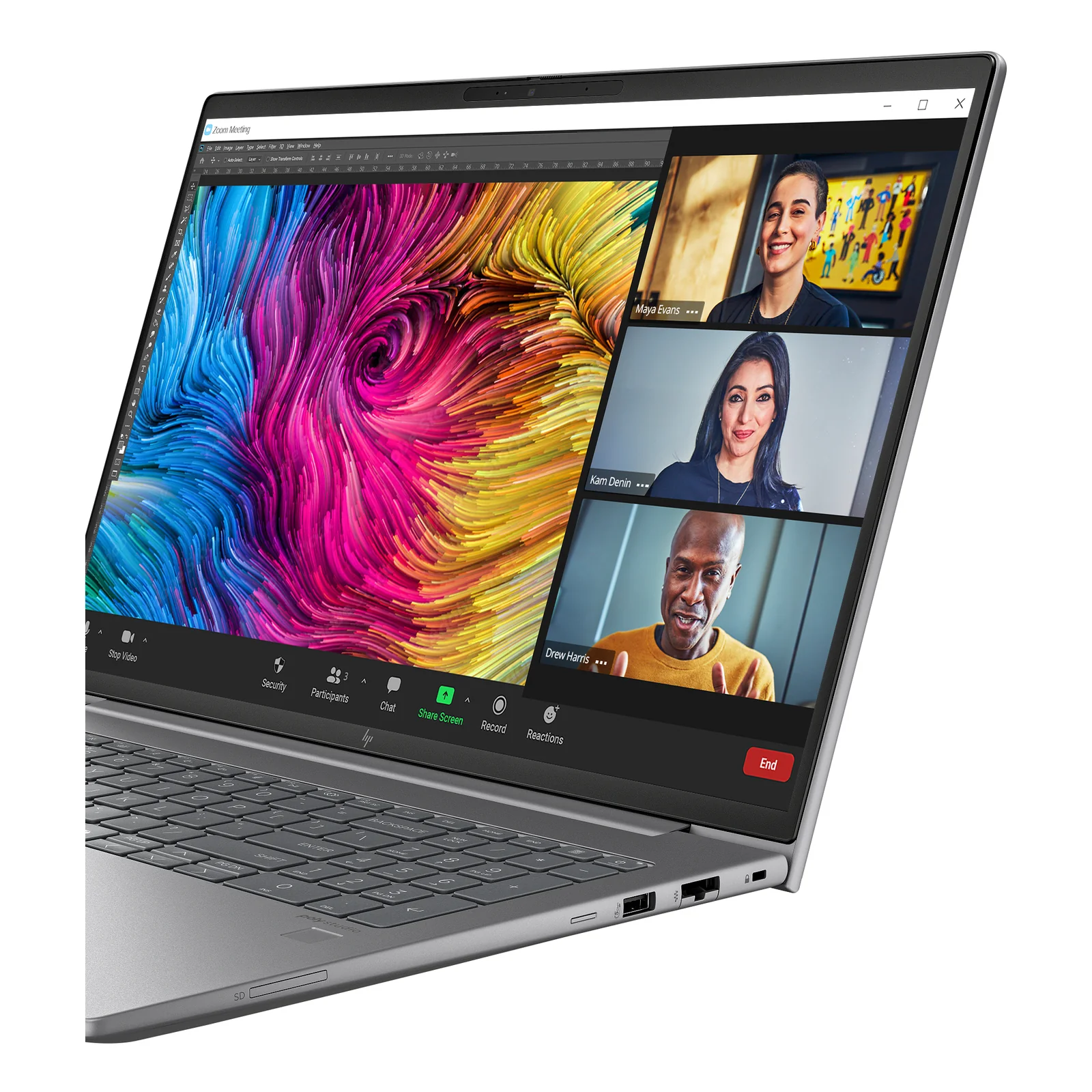 HP ZBook Power G11 A AMD Ryzen™ 5 8645H Station de travail mobile 40,6 cm (16") WUXGA 16 Go DDR5-SDRAM 1 To SSD Wi-Fi 6E (802.11ax) Windows 11 Pro AI PC Gris