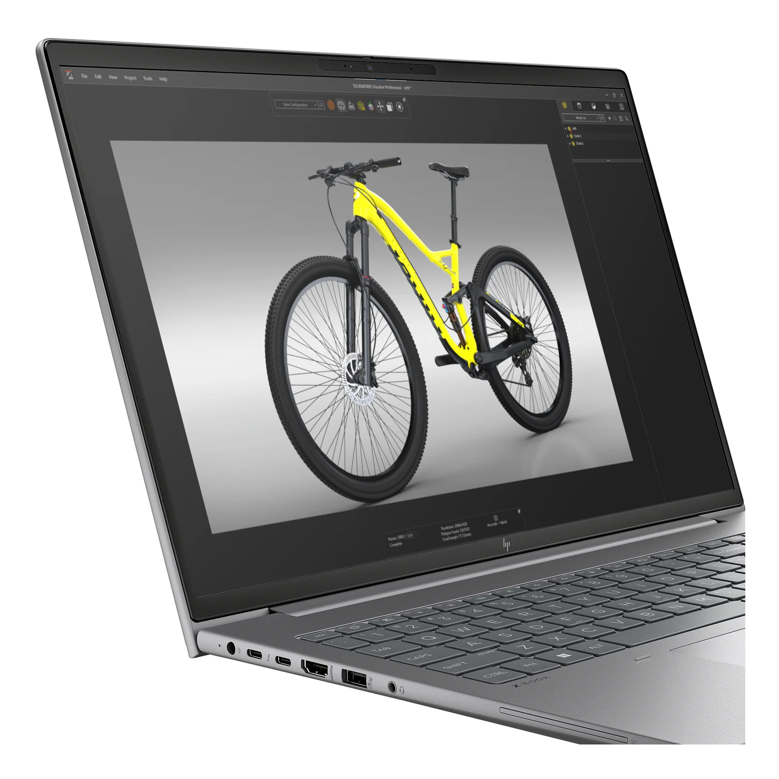 HP ZBook Power G11 A AMD Ryzen™ 5 8645H Station de travail mobile 40,6 cm (16") WUXGA 16 Go DDR5-SDRAM 1 To SSD Wi-Fi 6E (802.11ax) Windows 11 Pro AI PC Gris