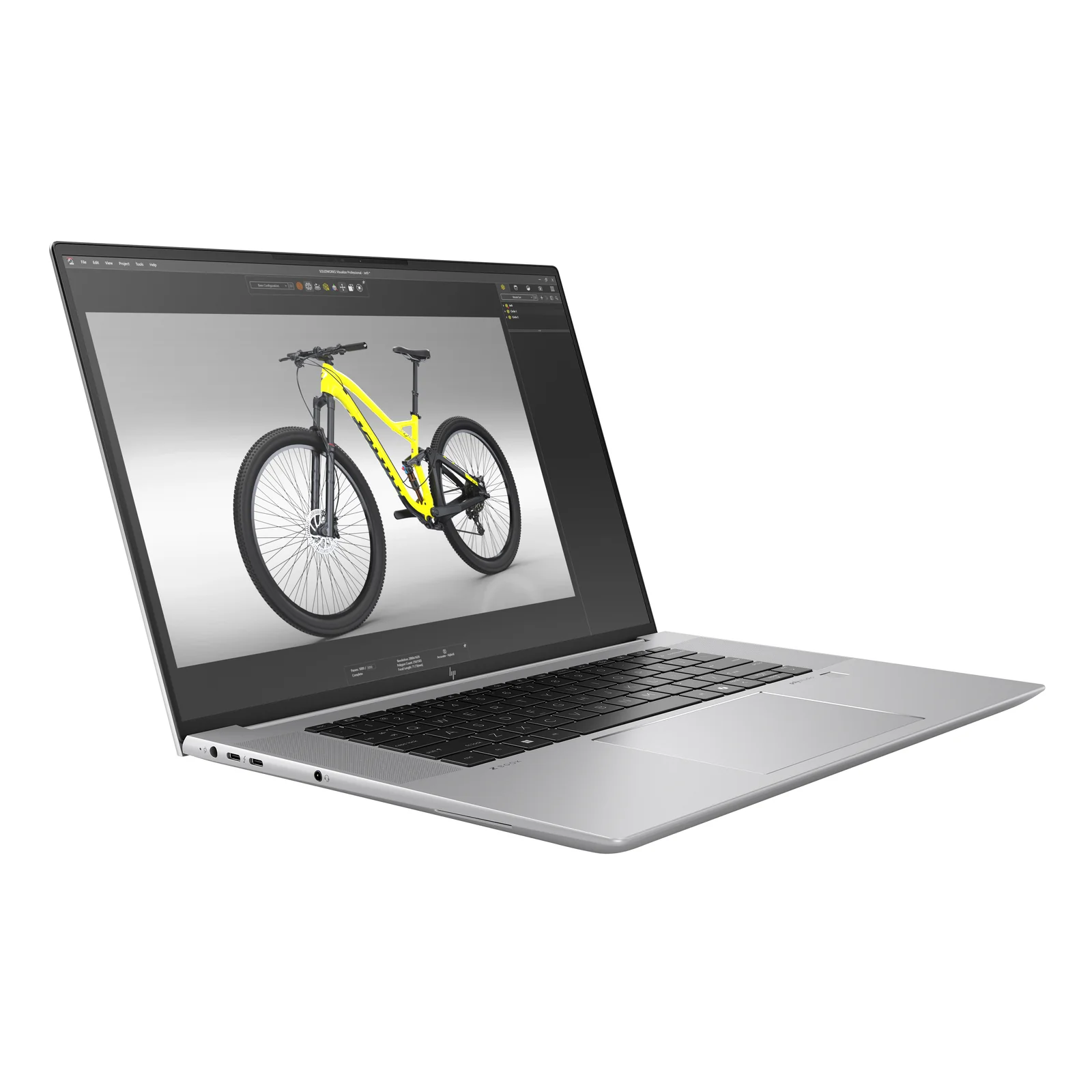 HP ZBook Studio G11 Intel Core Ultra 7 165H Station de travail mobile 40,6 cm (16") WUXGA 32 Go DDR5-SDRAM 1 To SSD NVIDIA RTX 3000 Ada Wi-Fi 7 (802.11be) Windows 11 Pro AI Workstation, AI PC Argent