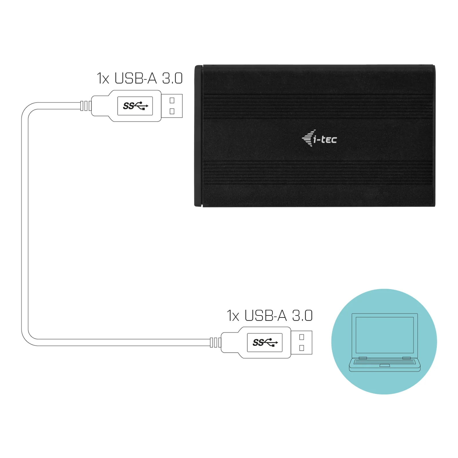 i-tec Advance MySafe AluBasic 2.5" USB 3.0