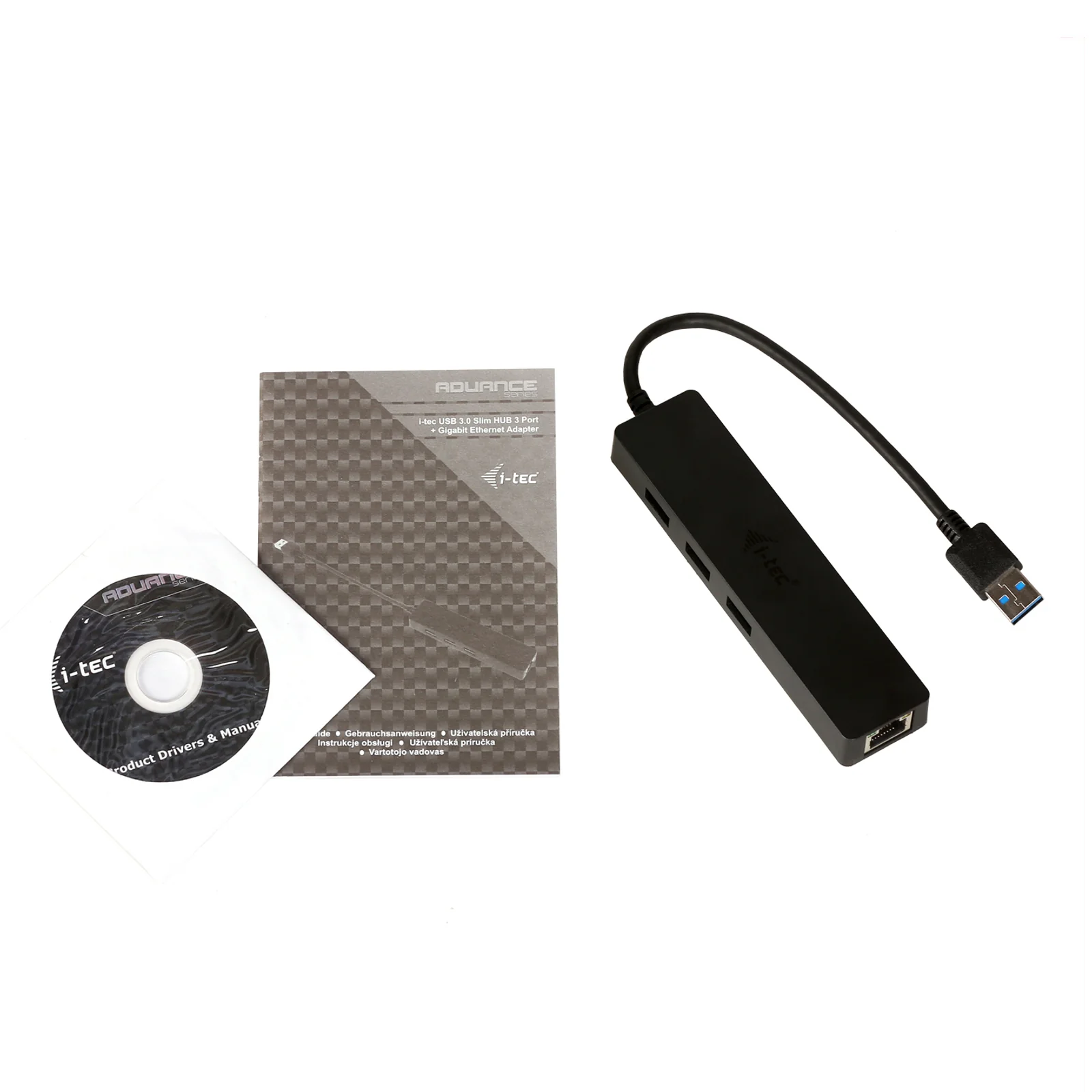i-tec Advance USB 3.0 Slim HUB 3 Port + Gigabit Ethernet Adapter