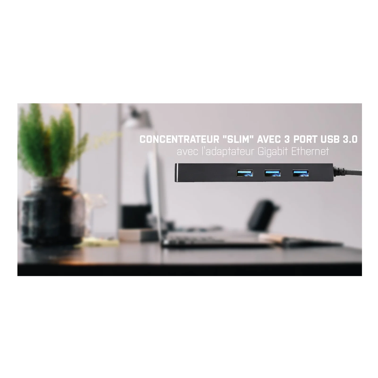 i-tec Advance USB 3.0 Slim HUB 3 Port + Gigabit Ethernet Adapter
