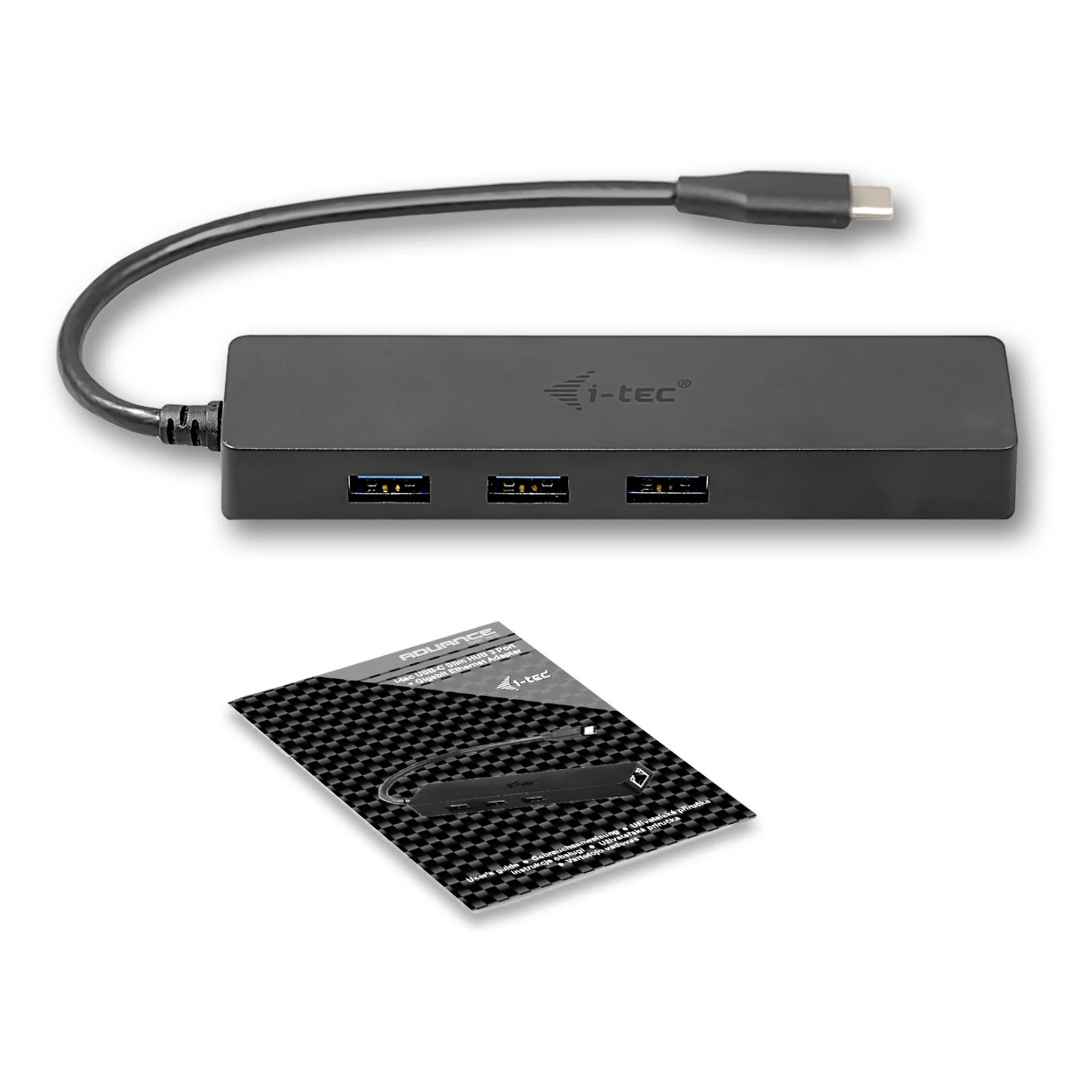 i-tec Advance USB-C Slim Passive HUB 3 Port + Gigabit Ethernet Adapter