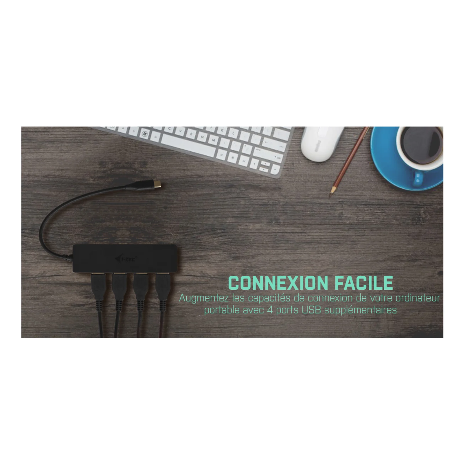i-tec Advance USB-C Slim Passive HUB 4 Port