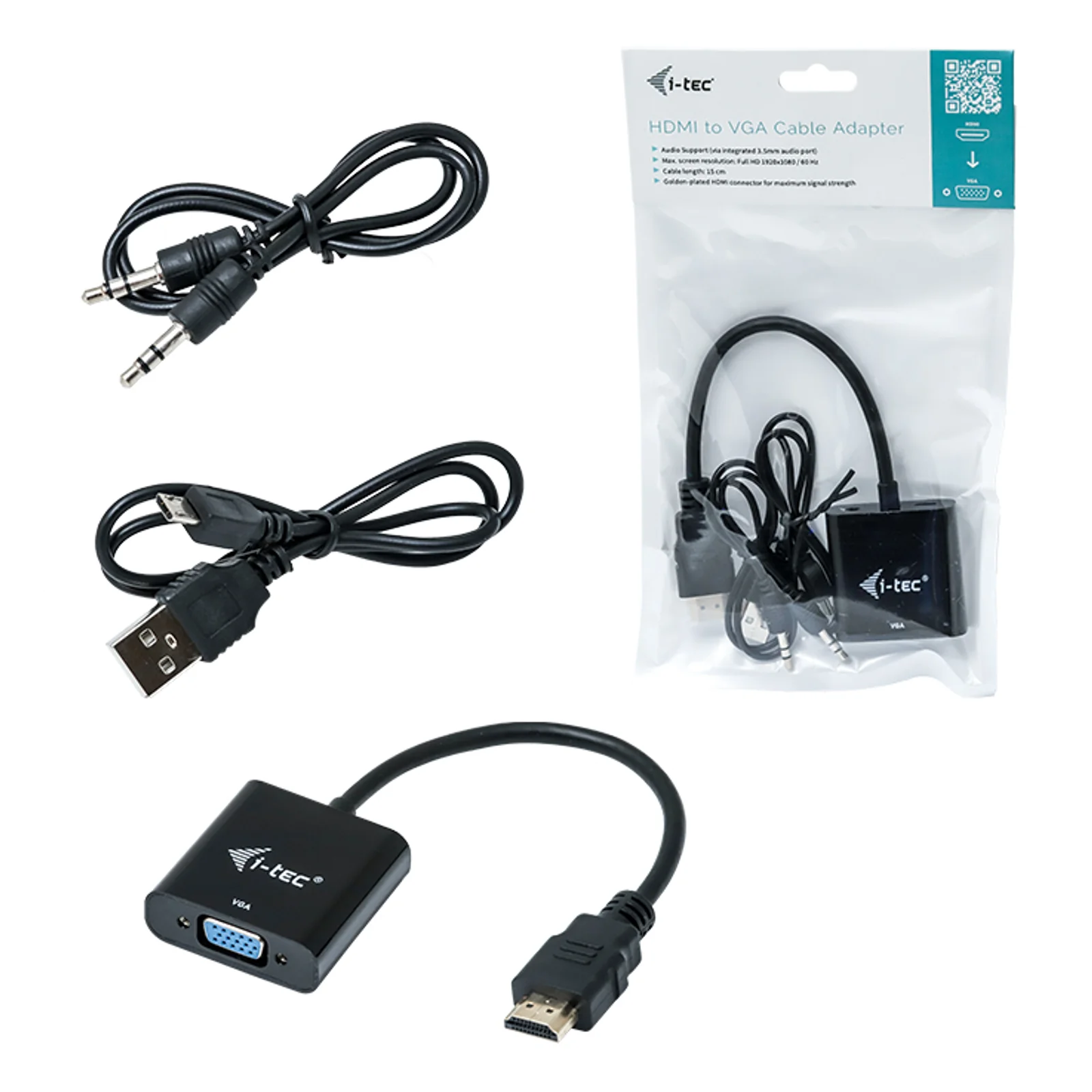 i-tec HDMI pour adaptateur de câble VGA