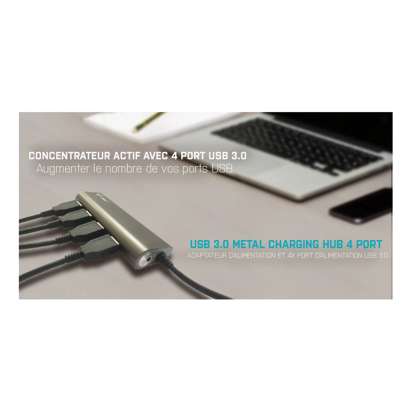 i-tec Metal Superspeed USB 3.0 4-Port Hub