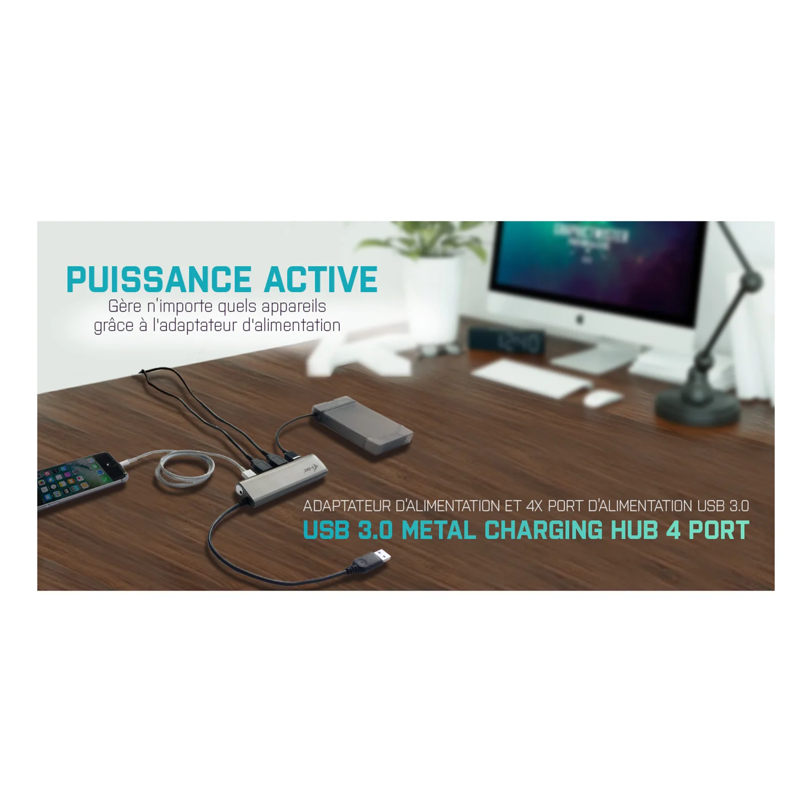 i-tec Metal Superspeed USB 3.0 4-Port Hub