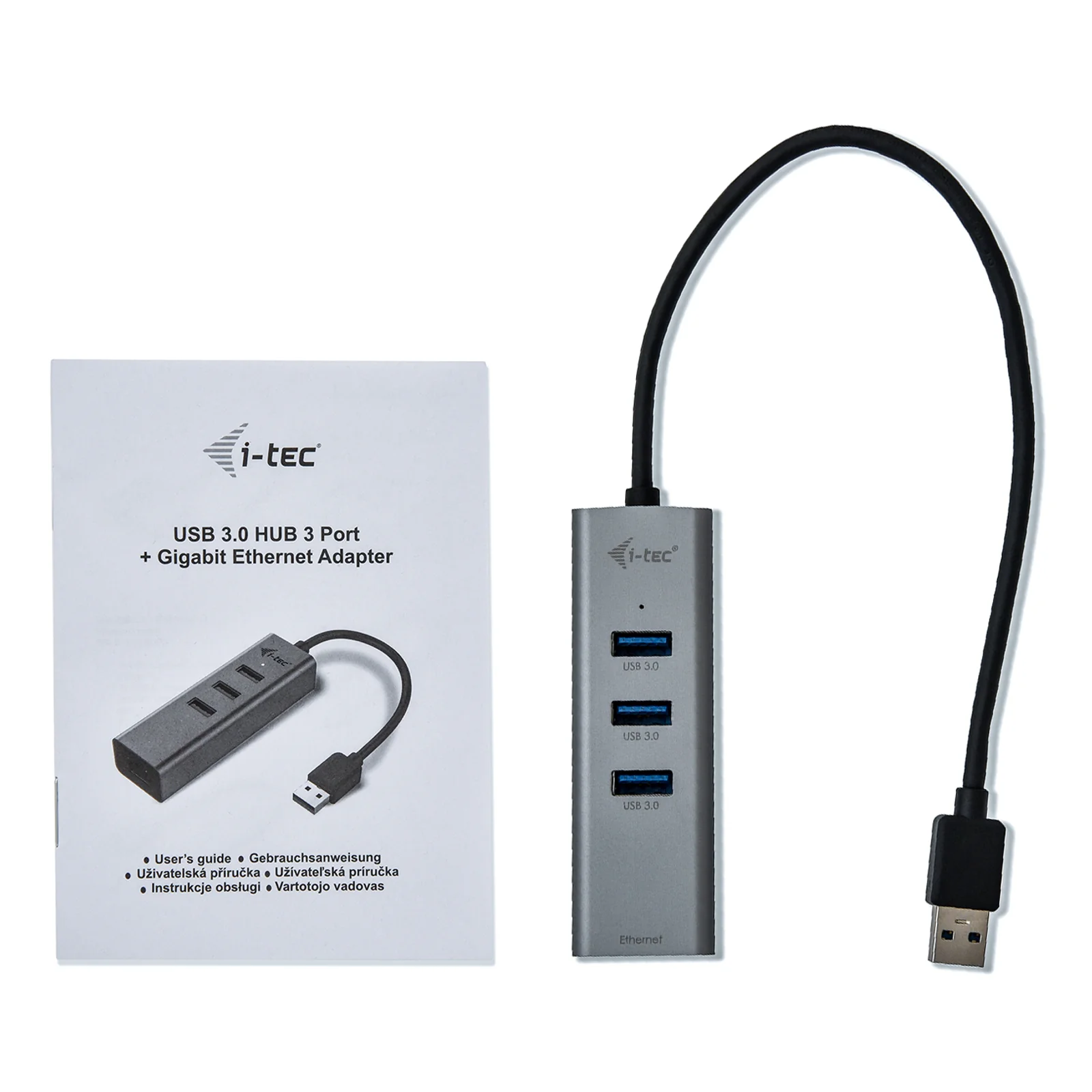 i-tec Metal USB 3.0 HUB 3 Port + Gigabit Ethernet Adapter