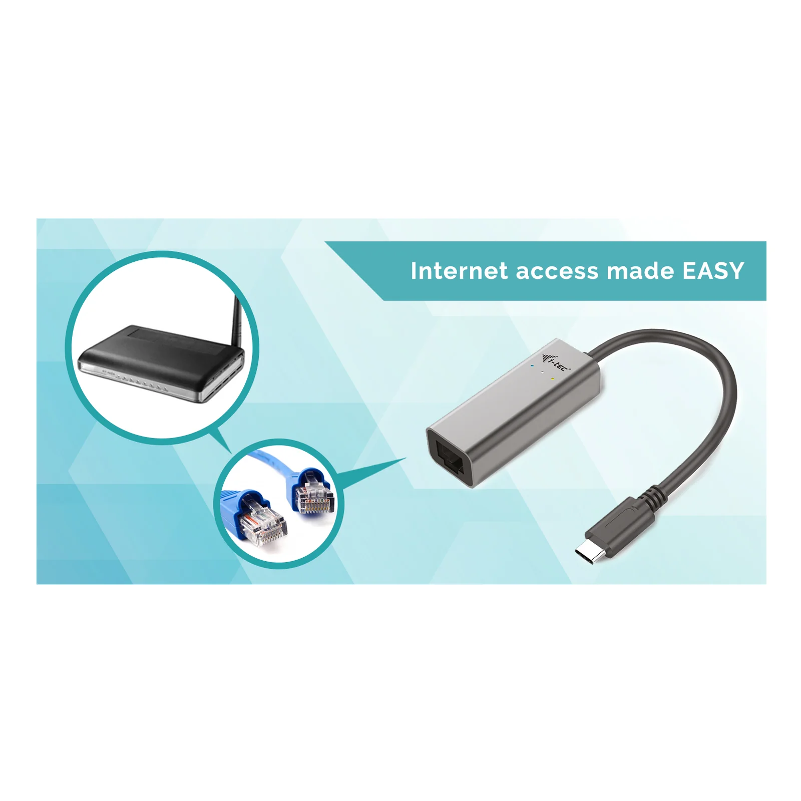 i-tec Metal USB-C Gigabit Ethernet Adapter