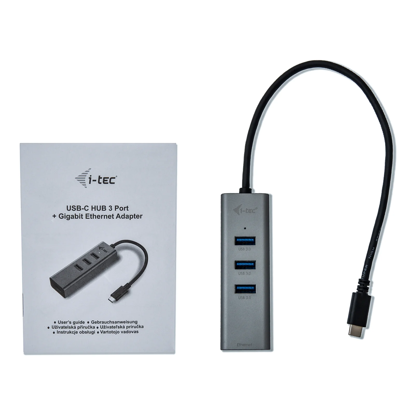 i-tec Metal USB-C HUB 3 Port + Gigabit Ethernet Adapter