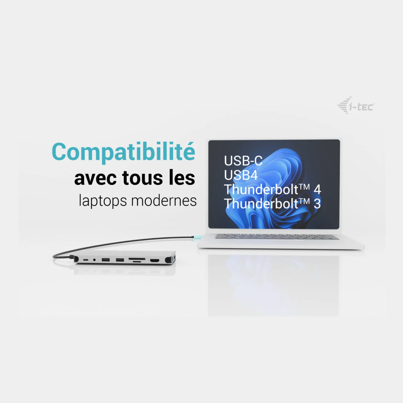 i-tec Metal USB-C Nano 3x Display Dock, 2x HDMI 1x USB-C video with Power Delivery 140W + Universal Charger 140 W