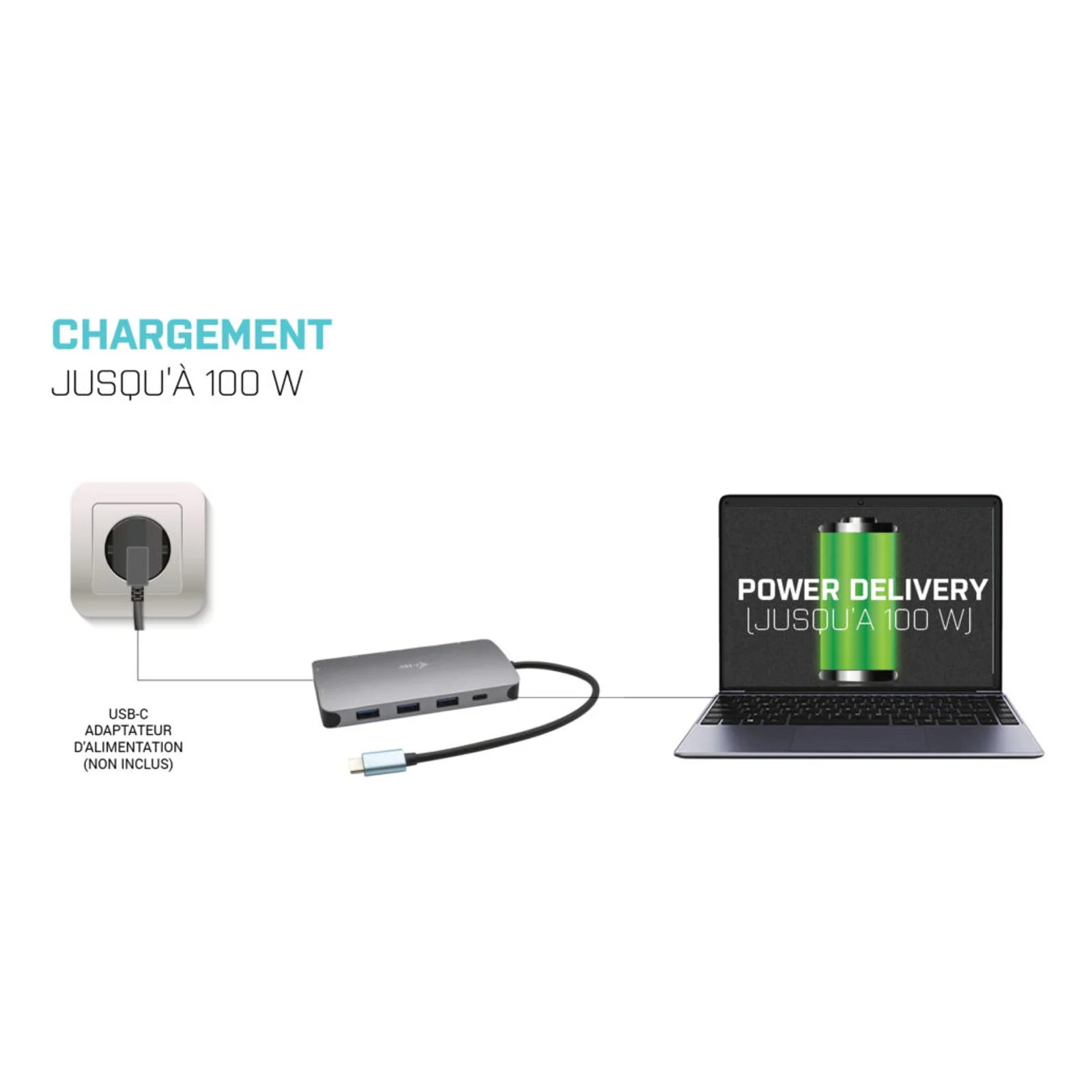 i-tec Metal USB-C Travel Nano Dock HDMI/VGA with LAN + Power Delivery 100 W