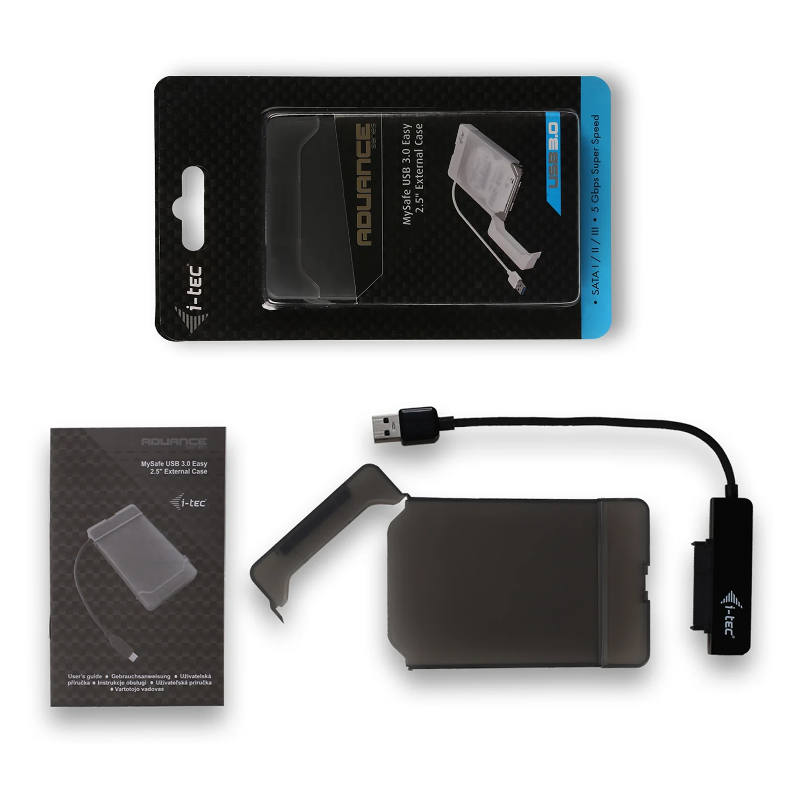 i-tec MySafe USB 3.0 Easy 2.5" External Case – Black