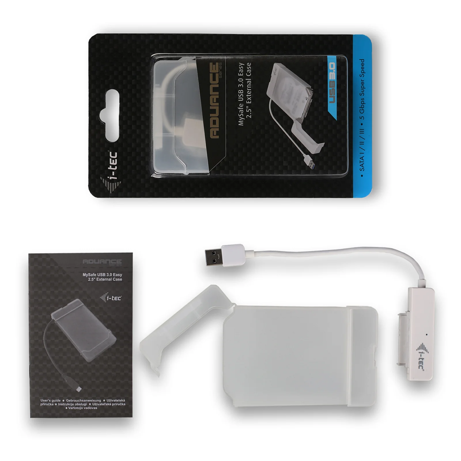 i-tec MySafe USB 3.0 Easy 2.5" External Case – White