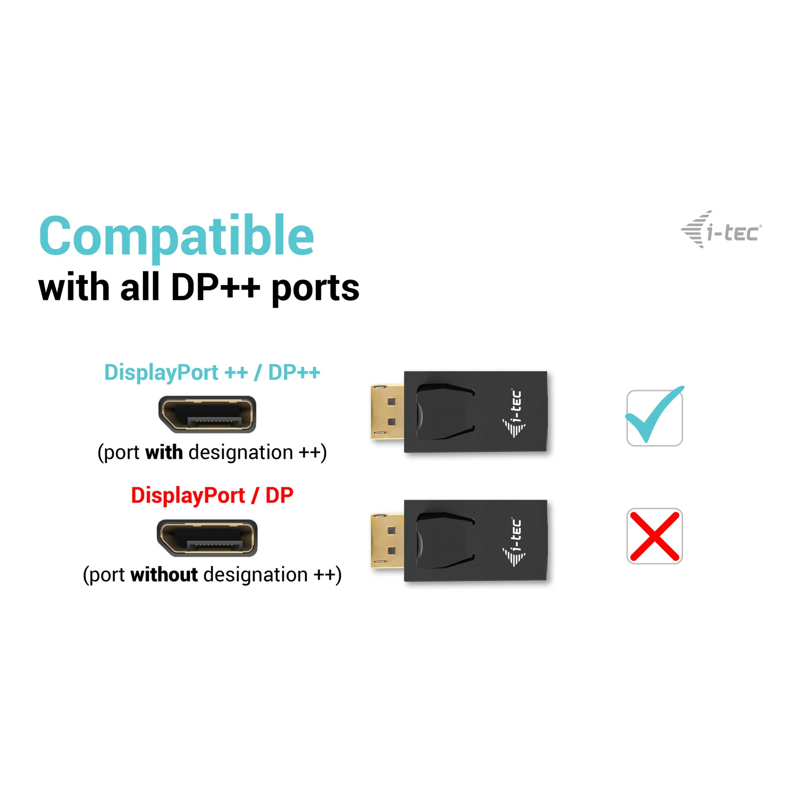 i-tec Passive DisplayPort to HDMI Adapter (max 4K/30Hz)