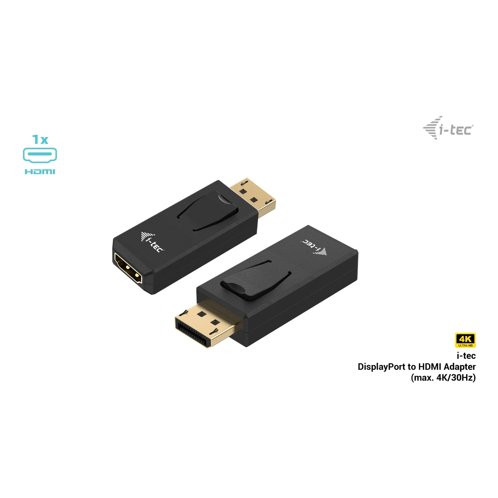 i-tec Passive DisplayPort to HDMI Adapter (max 4K/30Hz)