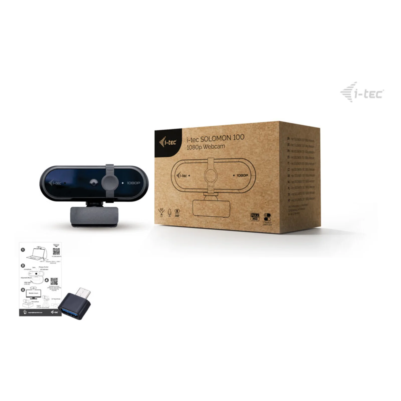 i-tec SOLOMON 100 1080p Webcam