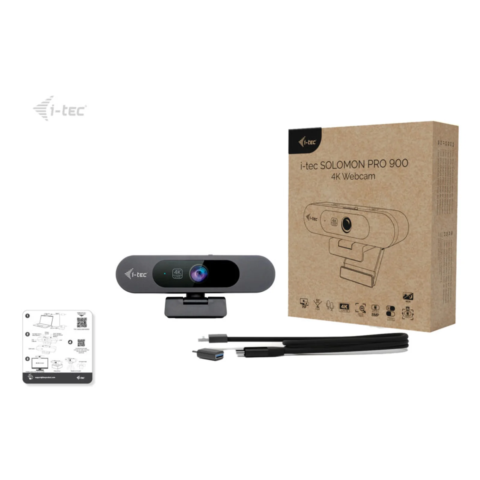 i-tec SOLOMON PRO 900 4K Webcam