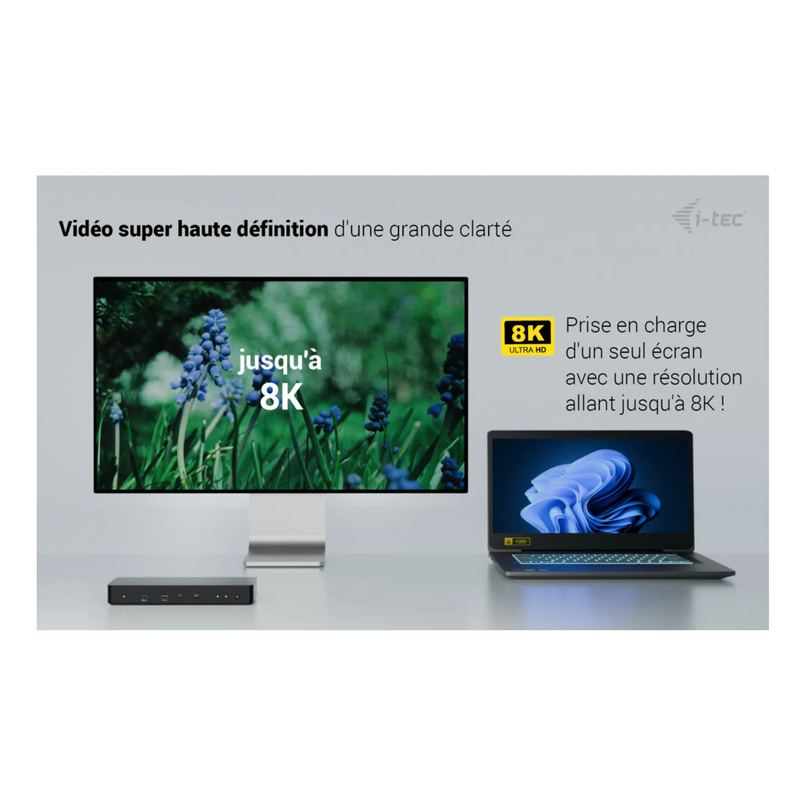 i-tec Thunderbolt 4 Intelligent Dual Display Docking Station + Power Delivery 90W