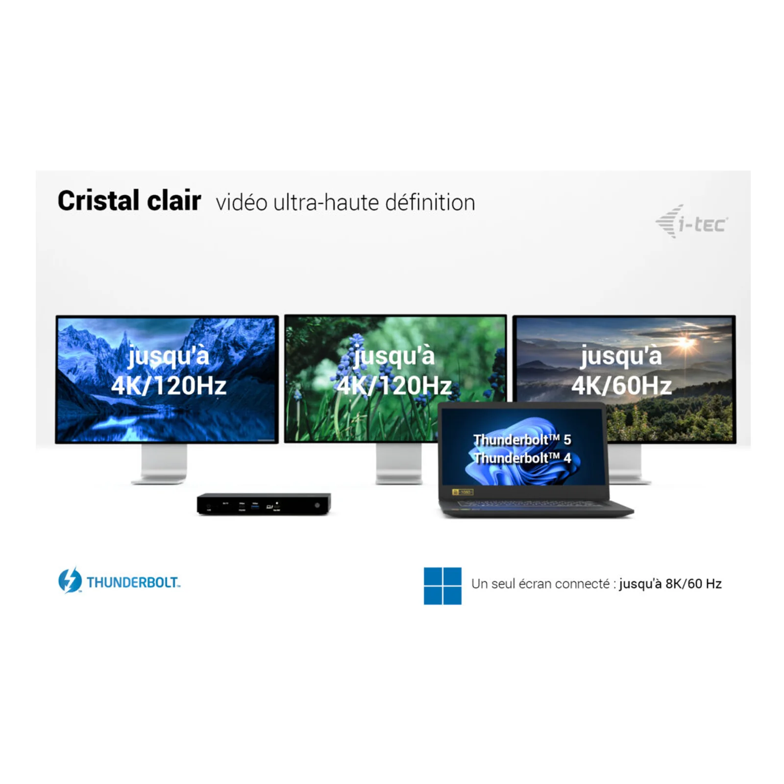 i-tec Thunderbolt4 Triple Display Docking Station + Power Delivery 96W