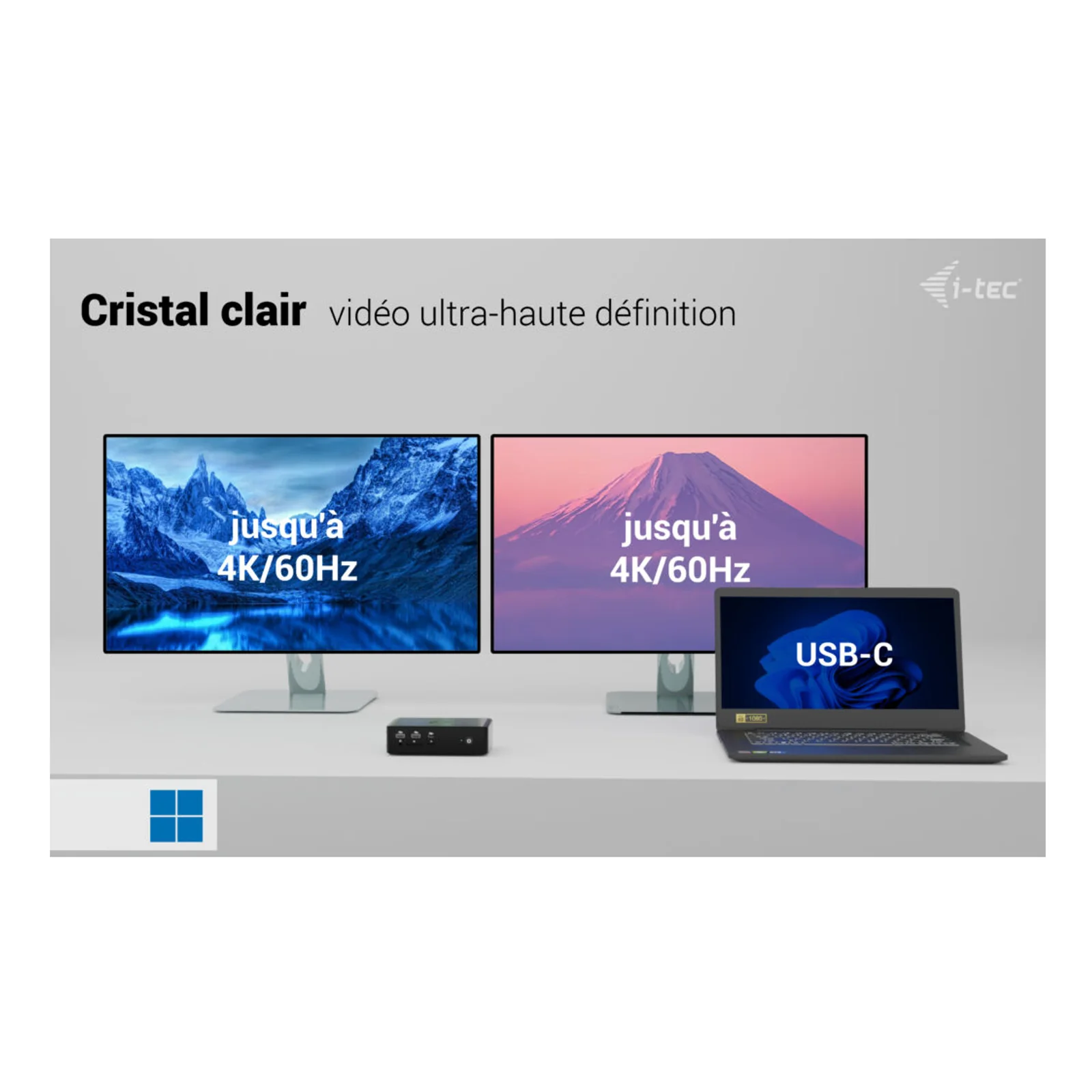 i-tec Thunderbolt5 Quattro Display Docking Station, 5x USB, 2.5 GLAN + Power Delivery 140W