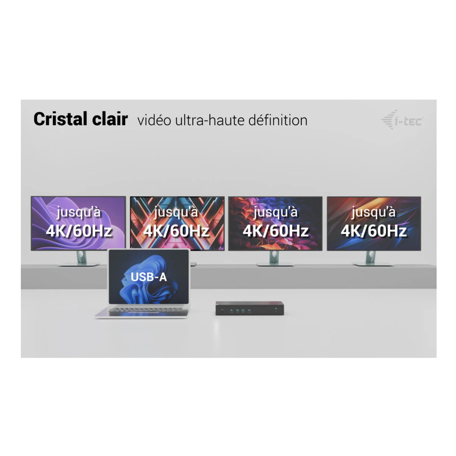 i-tec Universal 5x 4K/60Hz Display Docking Station + Power Delivery 100W