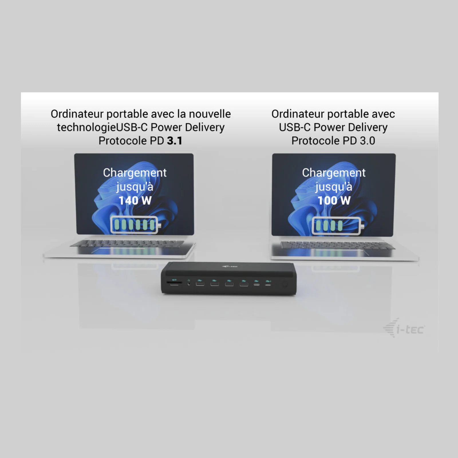 i-tec Universal 6x 4K/60Hz Display Docking Station + Power Delivery 140W