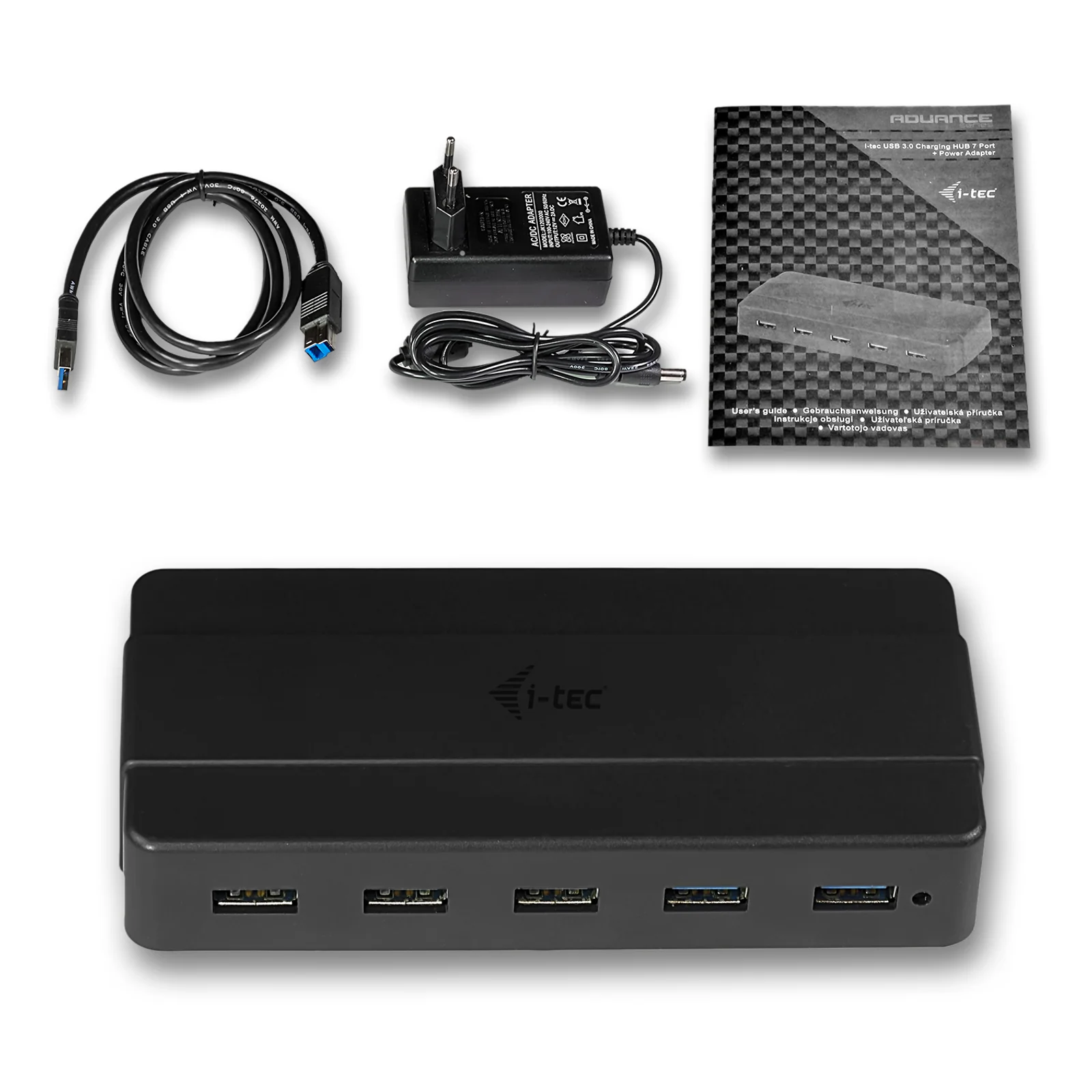 i-tec USB 3.0 Charging HUB 7 Port + Power Adapter