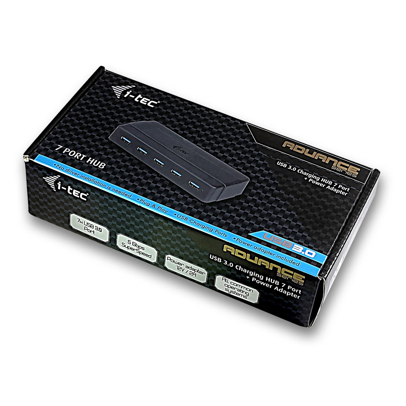 i-tec USB 3.0 Charging HUB 7 Port + Power Adapter