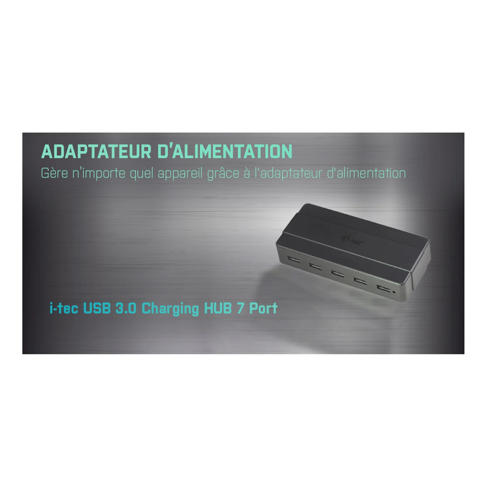 i-tec USB 3.0 Charging HUB 7 Port + Power Adapter