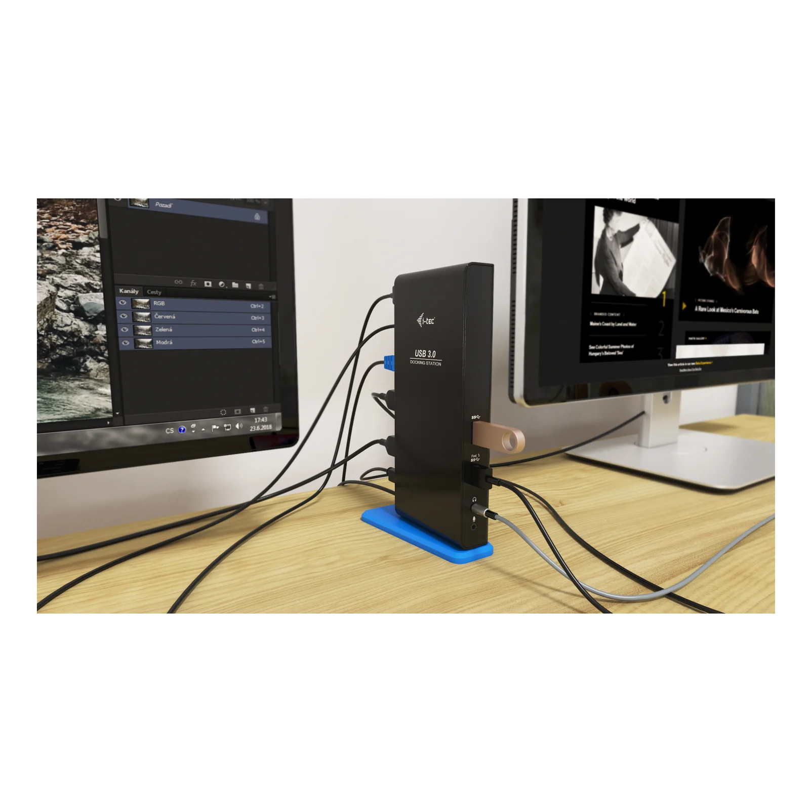 i-tec USB 3.0/USB-C Dual HDMI Docking Station