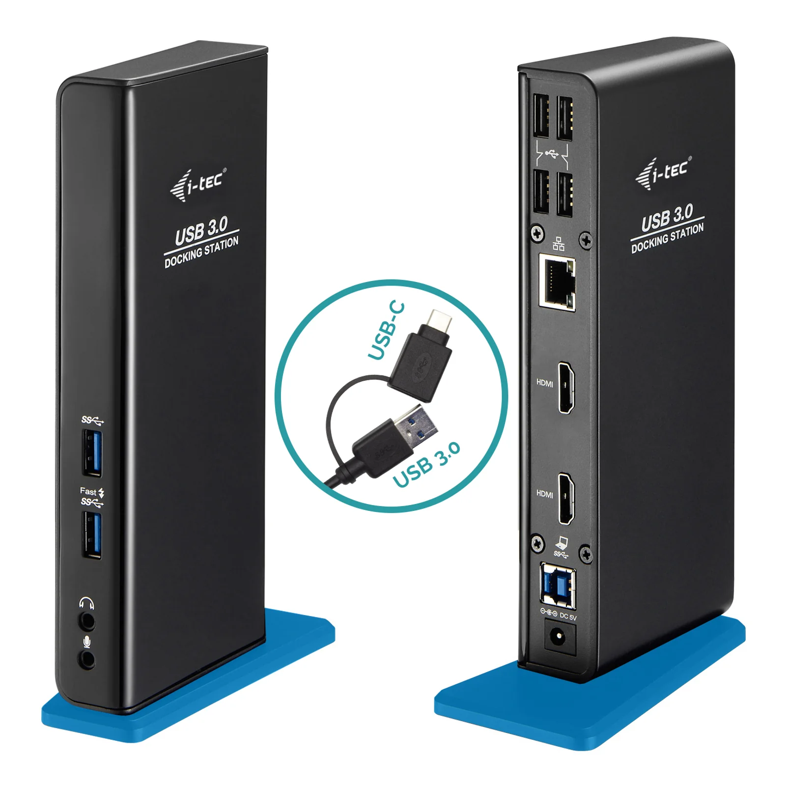 USB 3.0/USB-C Dual HDMI Docking Station