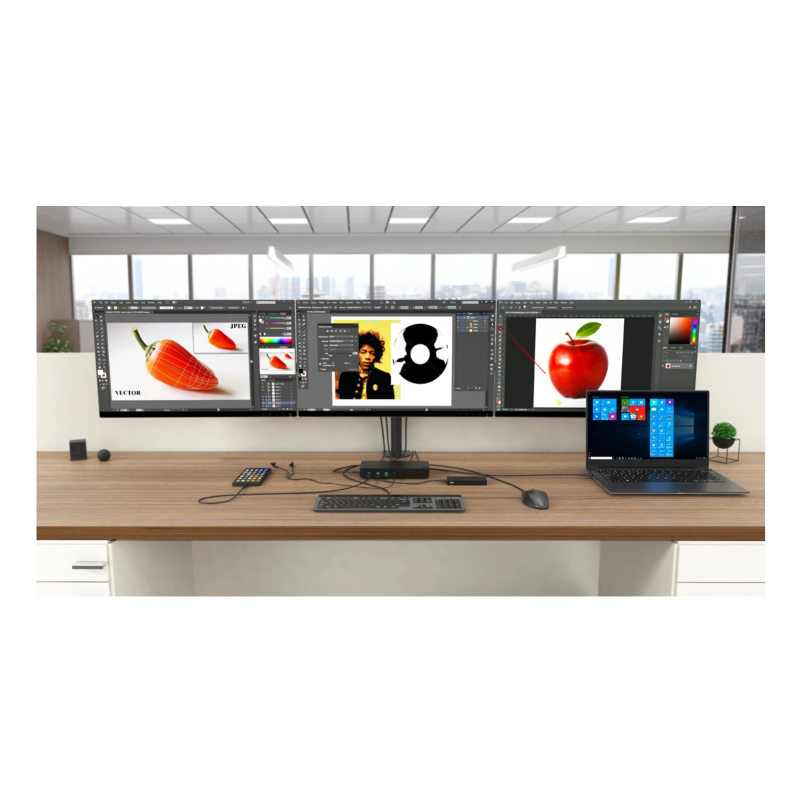 i-tec USB 3.0 / USB-C / Thunderbolt, 3x 4K Docking Station + Power Delivery 100W