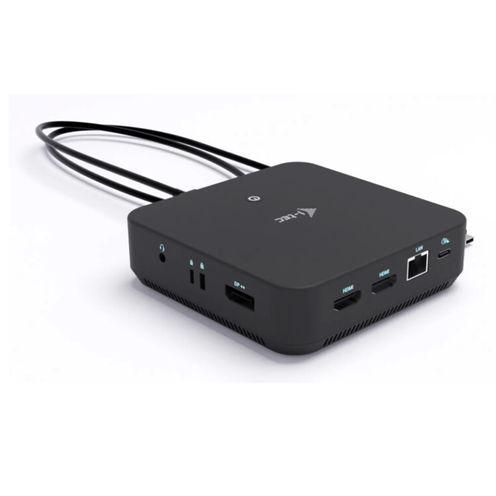 i-tec USB-C DP Dual HDMI Docking Station with Power Delivery 100 W Avec fil USB 3.2 Gen 2 (3.1 Gen 2) Type-C Noir