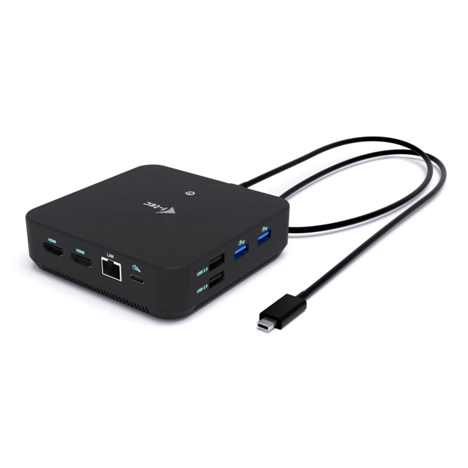 i-tec USB-C DP Dual HDMI Docking Station with Power Delivery 100 W + Universal Charger 100W Avec fil USB 3.2 Gen 2 (3.1 Gen 2) Type-C Noir