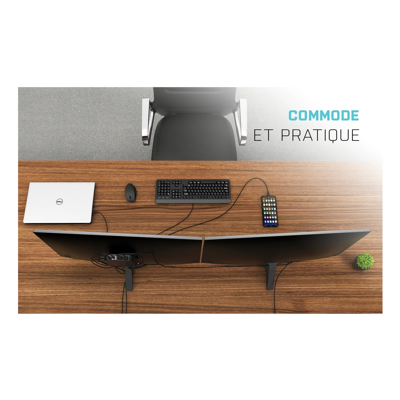 i-tec USB-C Dual Display Docking Station with Power Delivery 100 W + Universal Charger 100 W