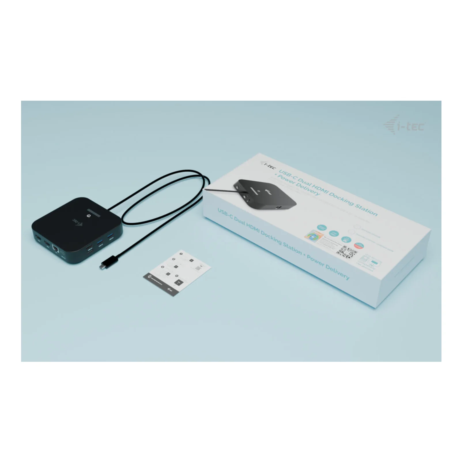 i-tec USB-C Dual HDMI Docking Station with Power Delivery 100 W