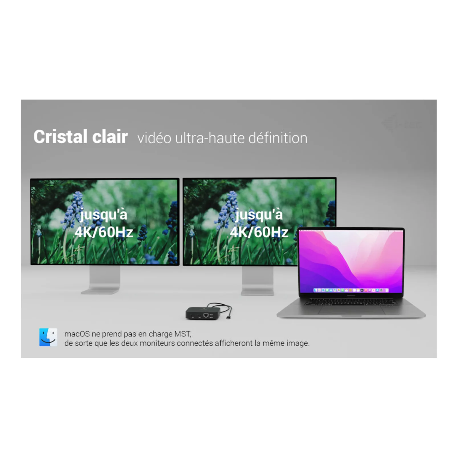 i-tec USB-C Dual HDMI Docking Station with Power Delivery 100 W