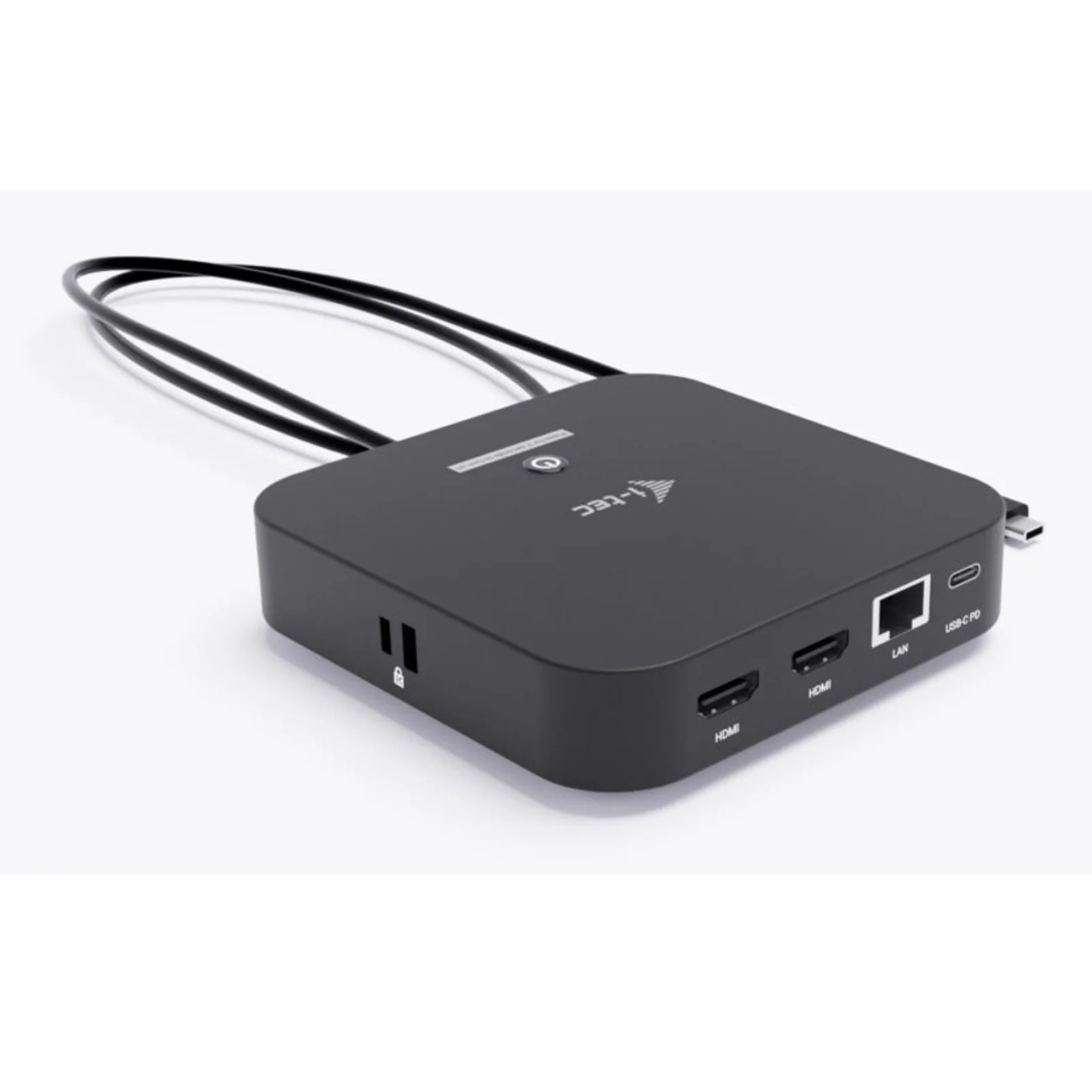 i-tec USB-C Dual HDMI Docking Station with Power Delivery 100 W + Universal Charger 100W Avec fil USB 3.2 Gen 2 (3.1 Gen 2) Type-C Noir