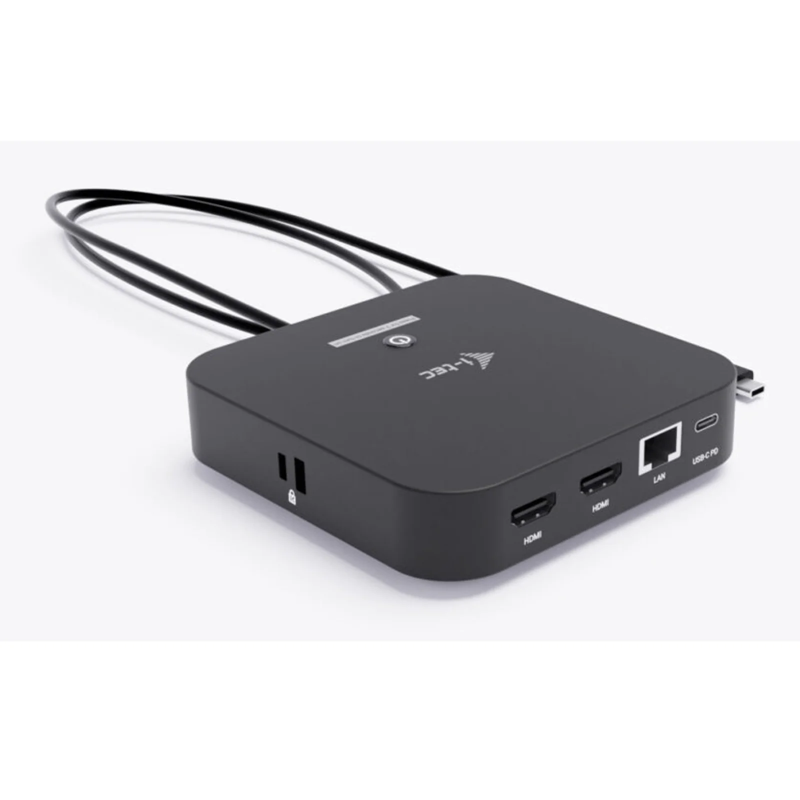 i-tec USB-C Dual HDMI Docking Station with Power Delivery 100 W + Universal Charger 100W Avec fil USB 3.2 Gen 2 (3.1 Gen 2) Type-C Noir