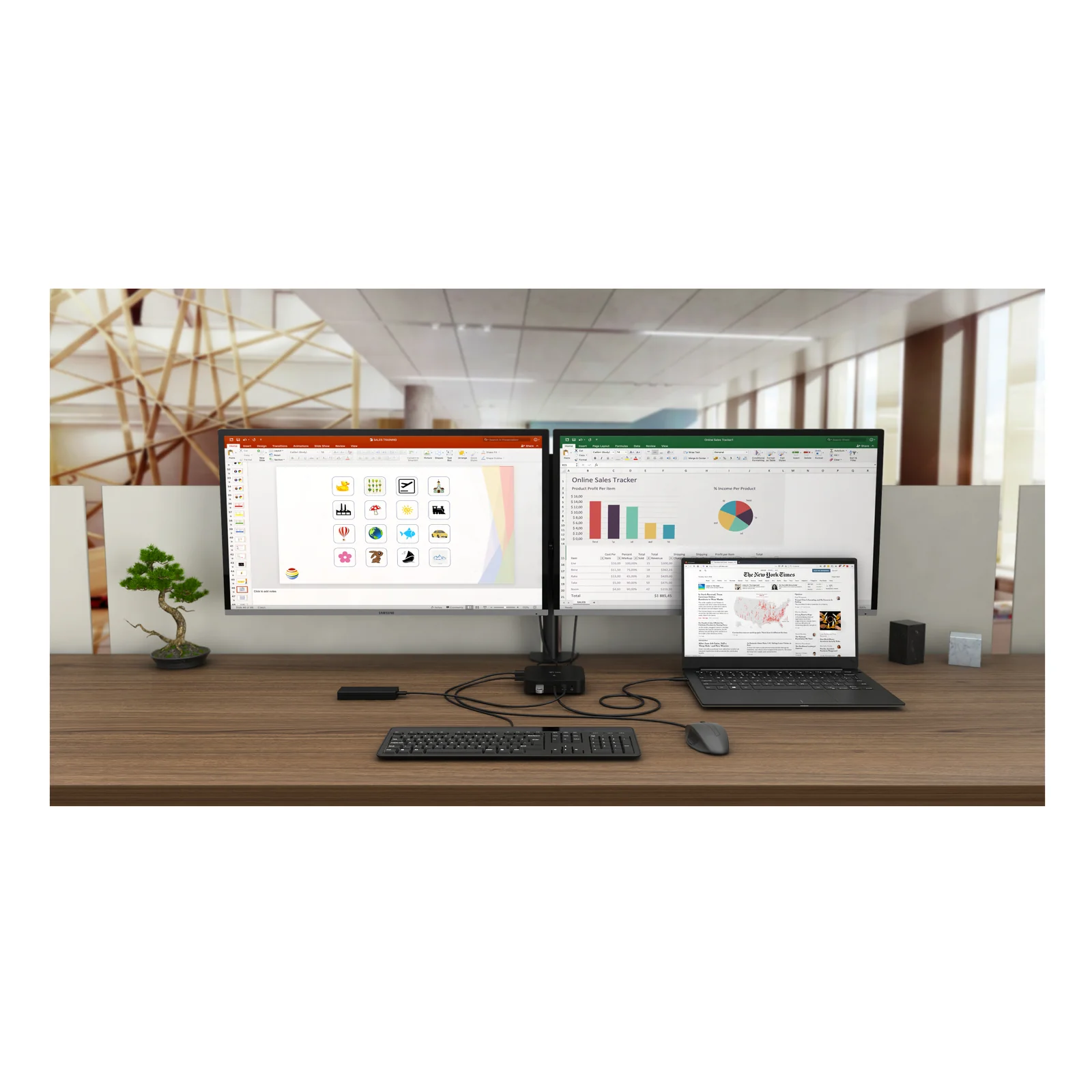 i-tec USB-C HDMI DP Docking Station with Power Delivery 100 W + Universal Charger 100 W