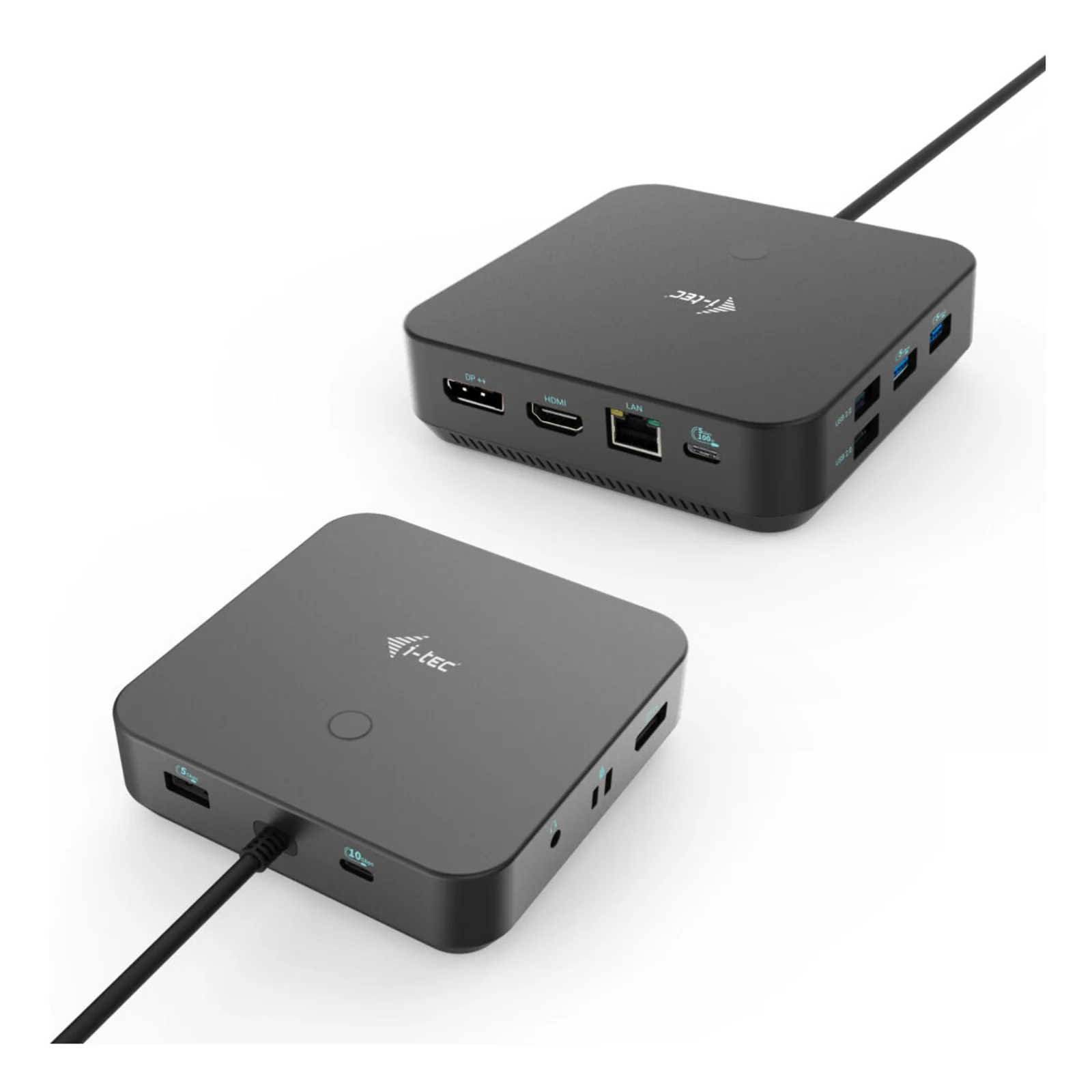 i-tec USB-C HDMI Dual DP Docking Station with Power Delivery 100 W + Universal Charger 100 W