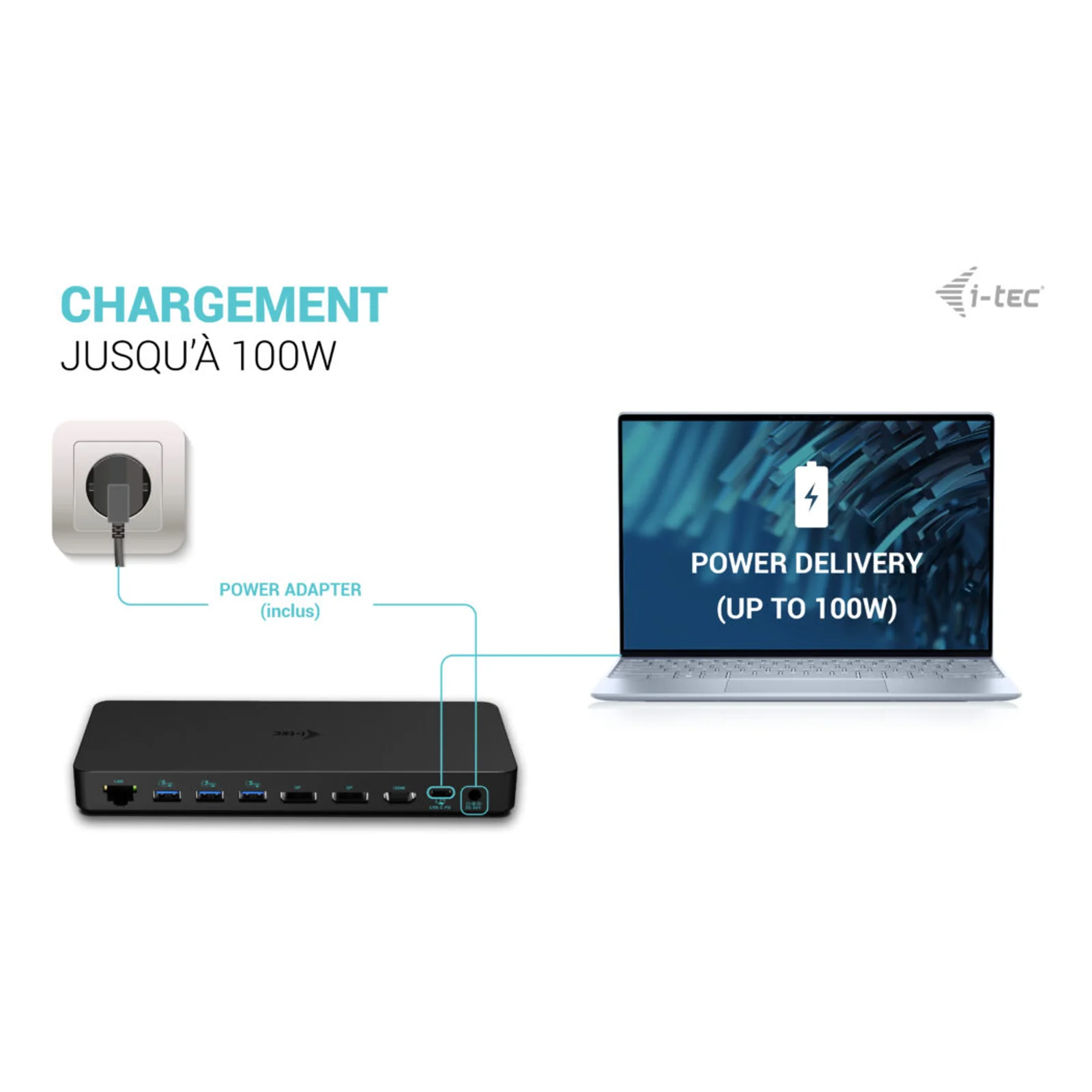 i-tec USB-C Triple Display Docking Station Gen 2 Pro + Power Delivery 100W