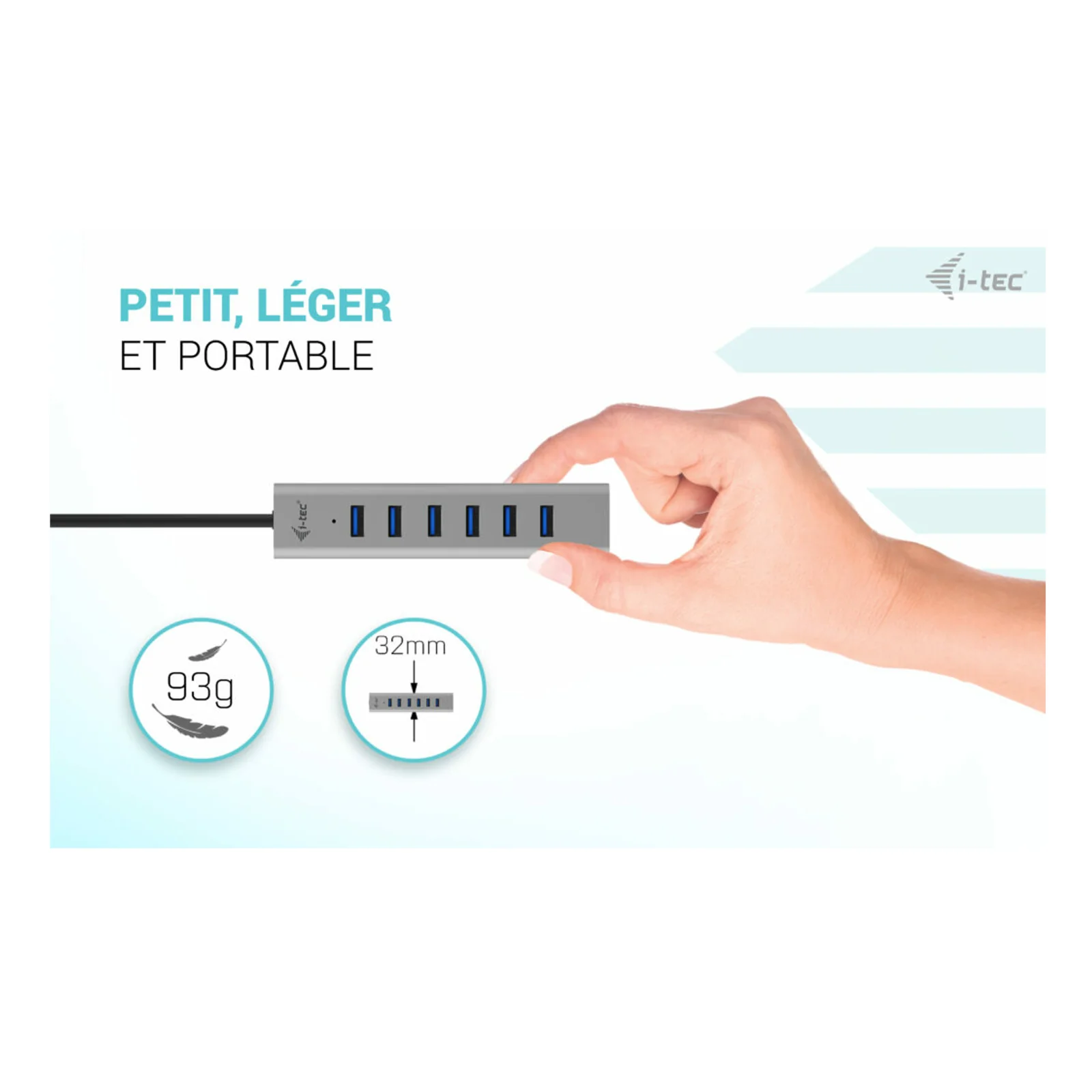 i-tec USB-C/USB-A Charging Metal HUB 7 Port