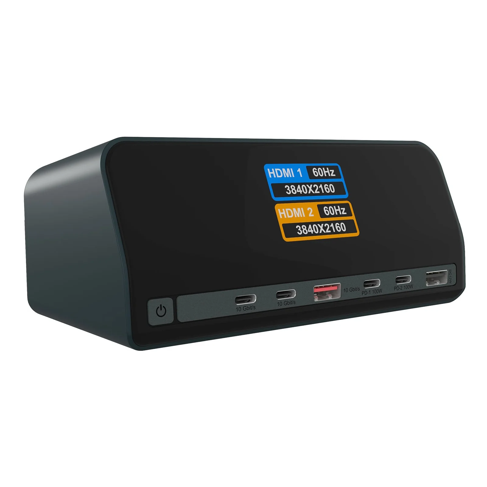 Heart Dock 2300 Avec fil USB 3.2 Gen 2 (3.1 Gen 2) Type-C Anthracite