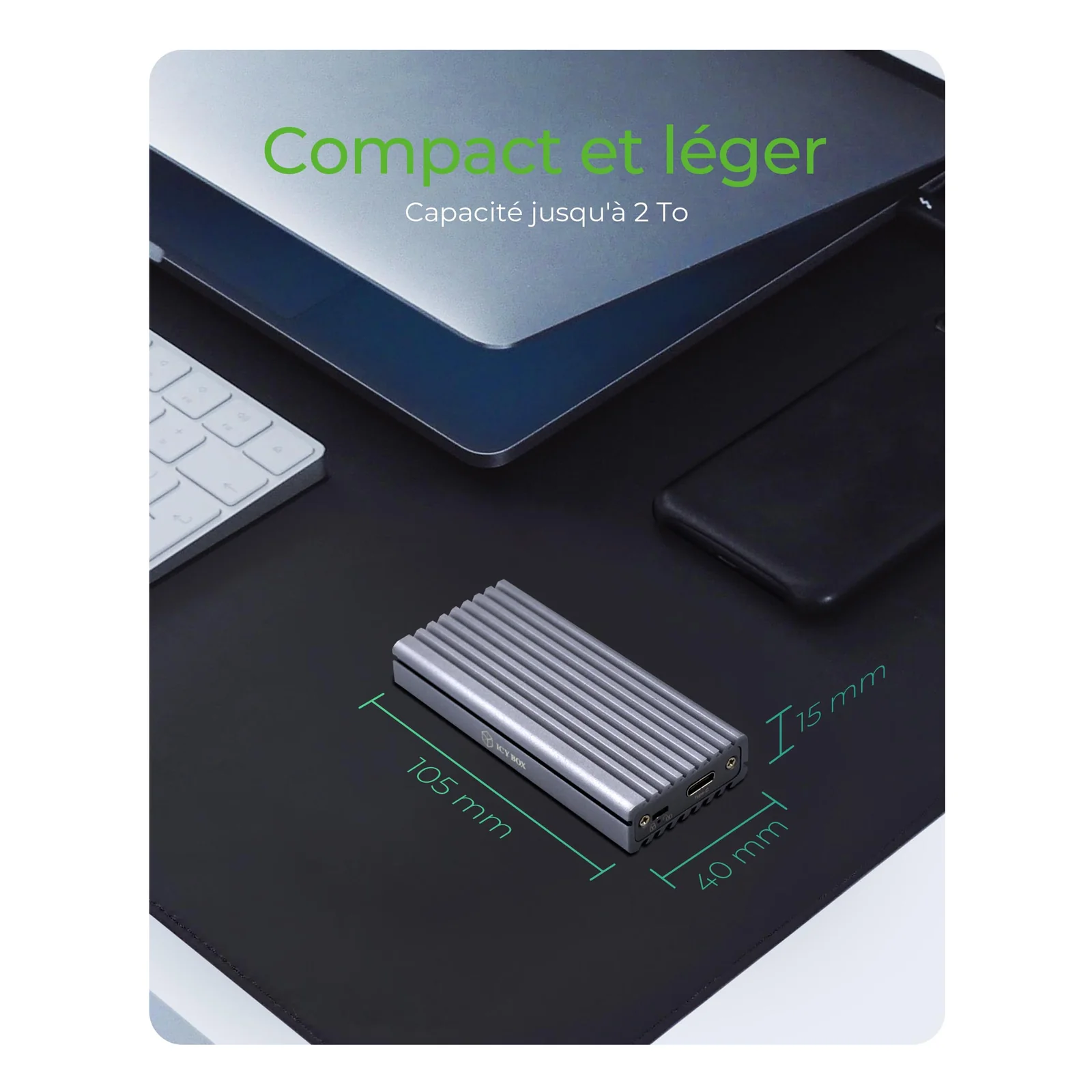 ICY BOX IB-1817M-C31 Enceinte ssd Gris M.2