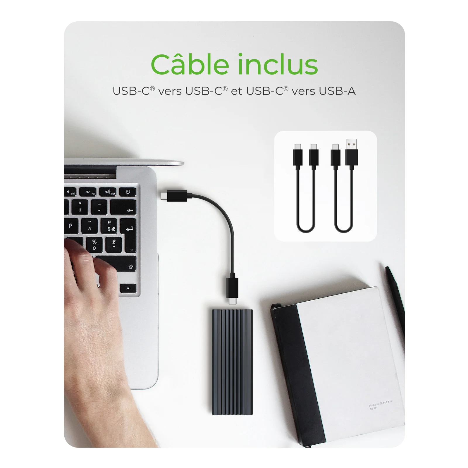 ICY BOX IB-1824ML-C31 Enceinte ssd Noir M.2