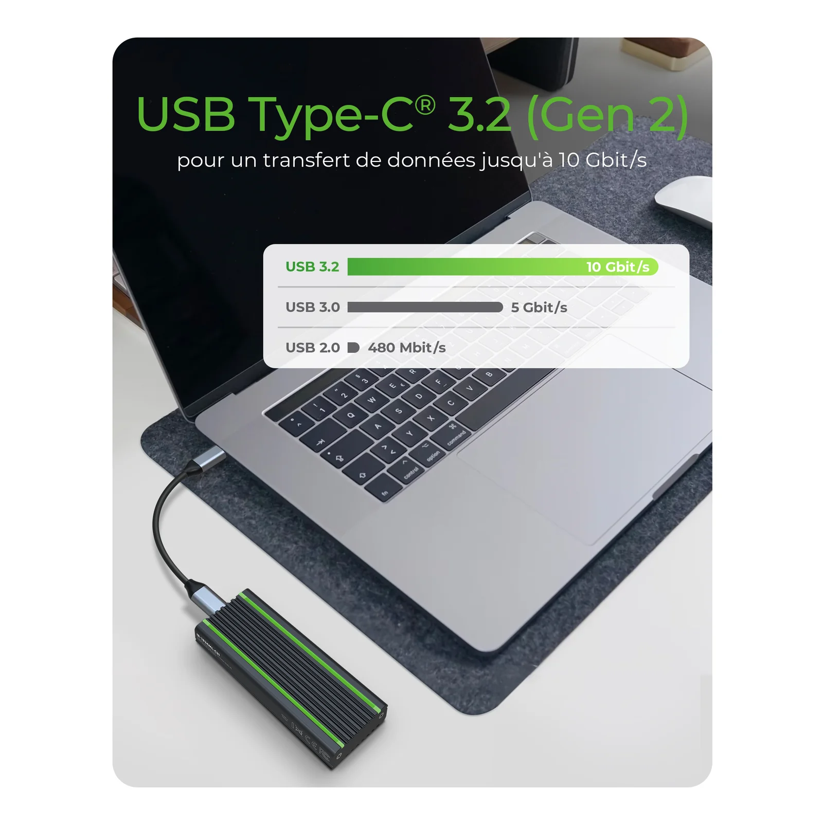 ICY BOX IB-1824ML-C31 Enceinte ssd Noir M.2