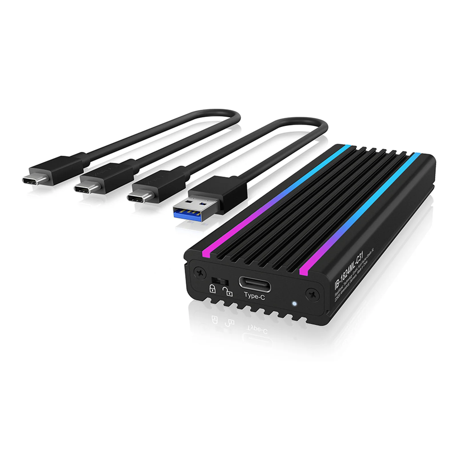 ICY BOX IB-1824ML-C31 Enceinte ssd Noir M.2